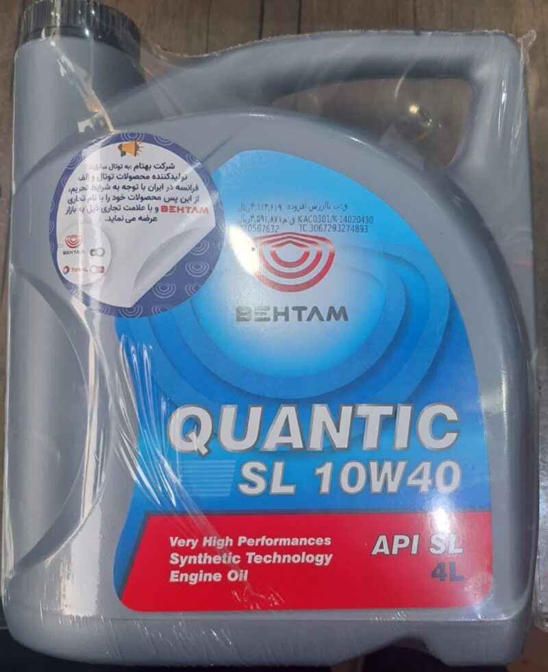 روغن موتور به تام 10W40 SL (توتال سابق)  چهار لیتری - Image 1