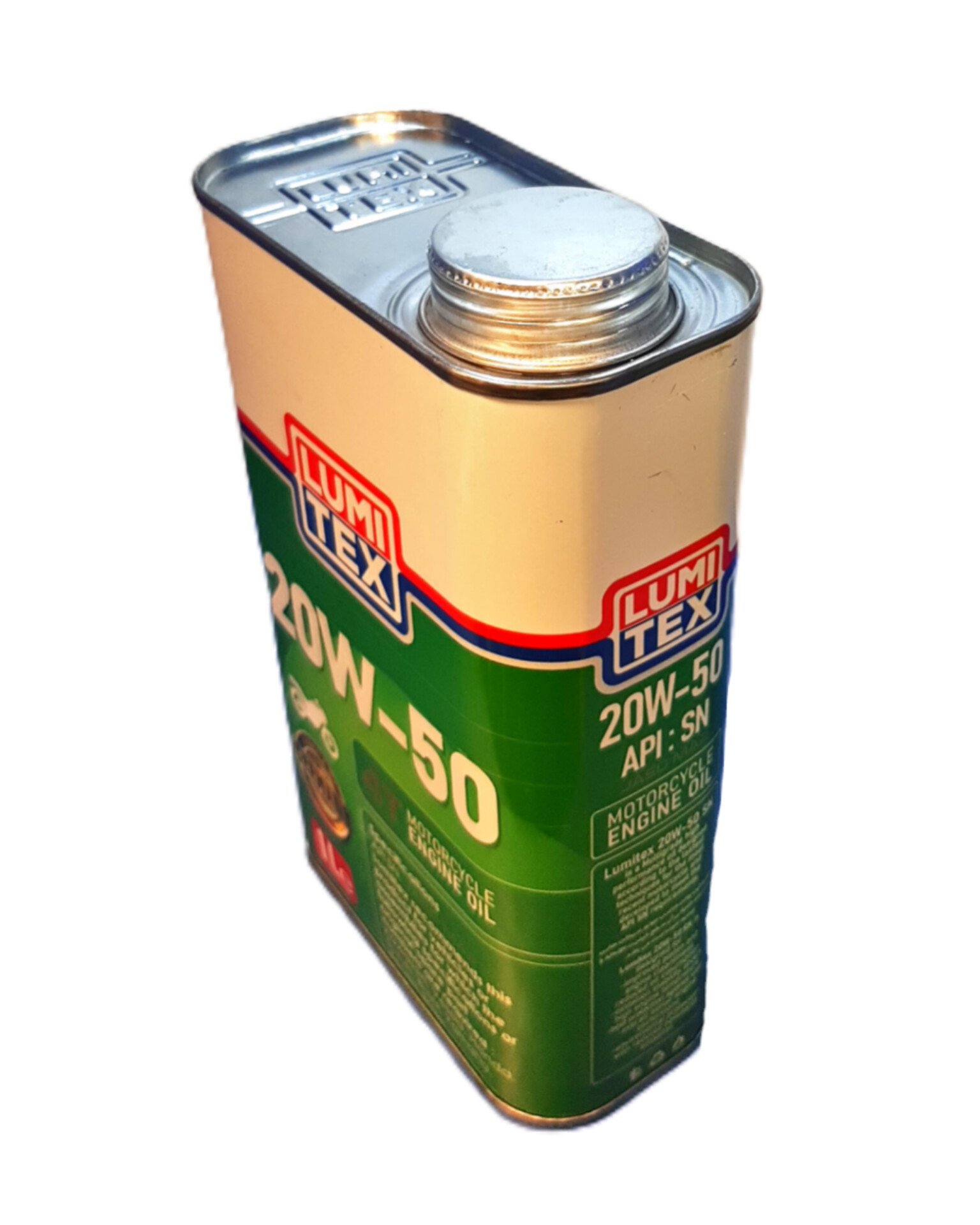 InShot_20251025_174008619 روغن موتور سیکلت لومیتکس سبز 20W50 (یک لیتری) sn - Image 2