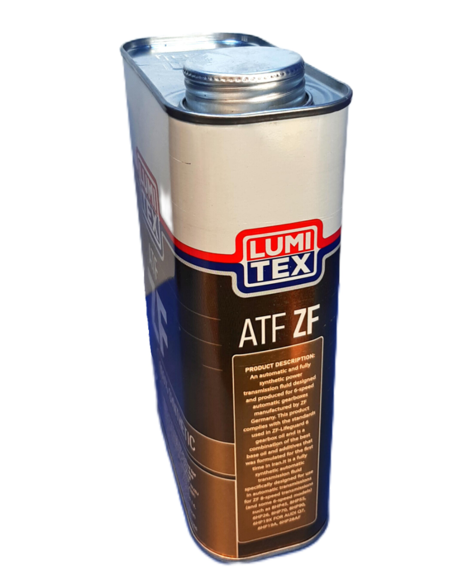 InShot_20251026_152601590 روغن گیربکس (دنده) اتوماتیک لومیتکس ATF ZF (یک لیتری) - Image 3